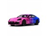 Vicrez Vinyl Car Wrap Film vzv10846 Pink To Blue Galaxy Horizontal Gradient Pattern