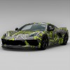 Vicrez Vinyl Car Wrap Film vzv10874 Green Neon Tribal Abstract