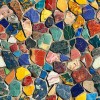 Vicrez Vinyl Decor vzv10953 Colorful Terrazzo 5ft x 59ft (Full Roll)