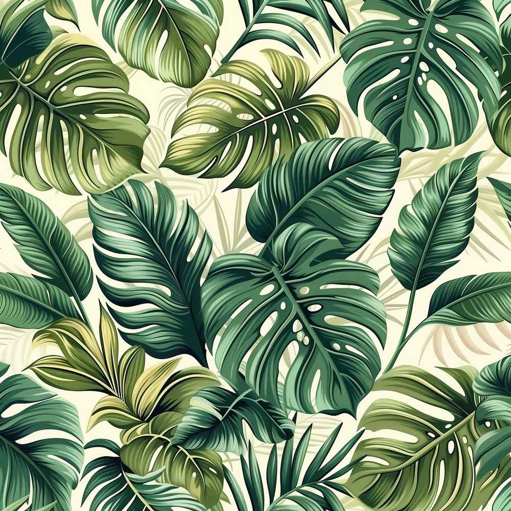 Vicrez Vinyl Decor vzv10993 Tropical Leaves 5ft x 59ft (Full Roll)