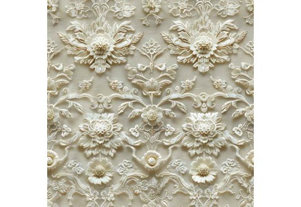 Vicrez Vinyl Decor vzv10995 Delicate Lace White 5ft x 59ft (Full Roll)