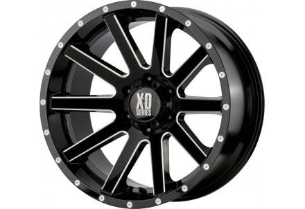 XD XD818 HEIST Satin Black Milled Wheel 18" x 8" | Jeep Wrangler 2018-2023