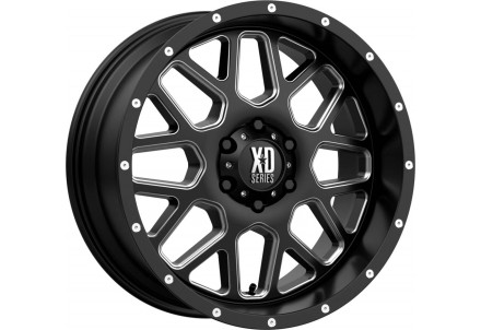 XD XD820 GRENADE Satin Black Milled Wheel 18" x 8" | Jeep Wrangler 2018-2023