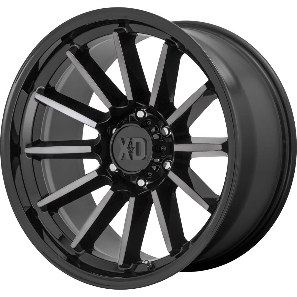 XD XD855 LUXE Gloss Black Machined With Gray Tint Wheel (20