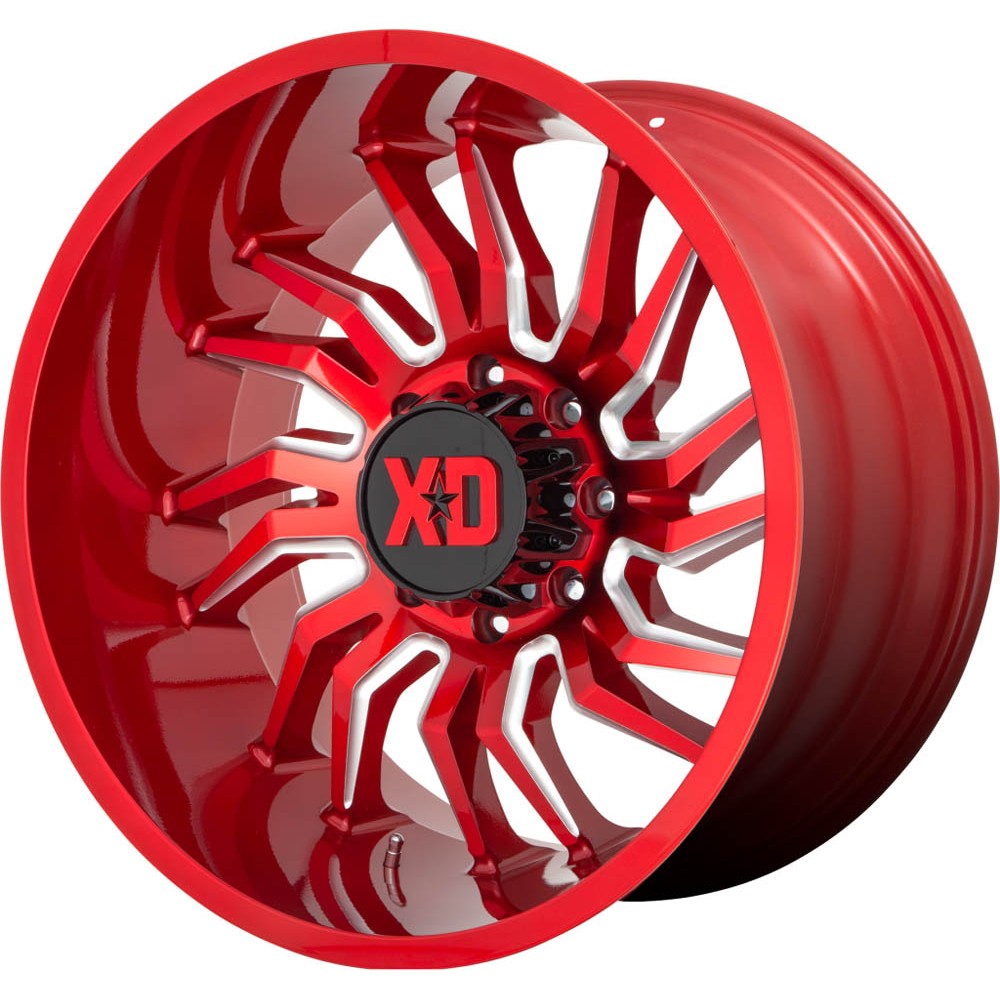 XD XD858 TENSION Candy Red Milled Wheel (22