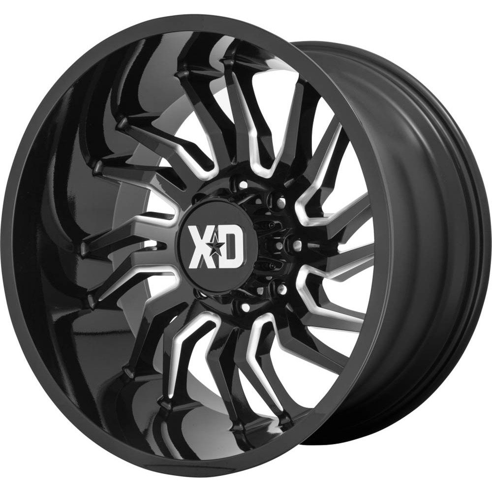 XD XD858 TENSION Gloss Black Milled Wheel (20