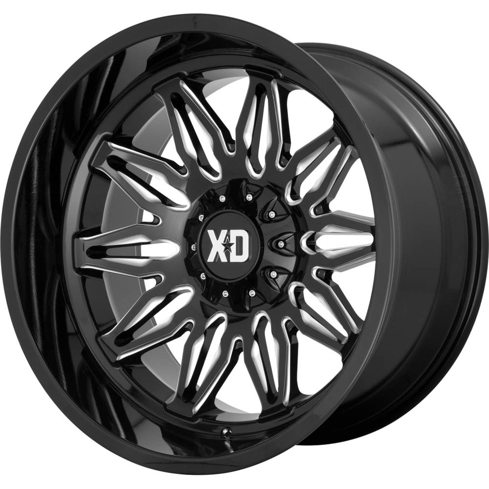 XD XD859 GUNNER Gloss Black Milled Wheel (20