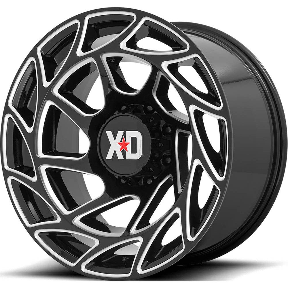 XD XD860 ONSLAUGHT Gloss Black Milled Wheel (20