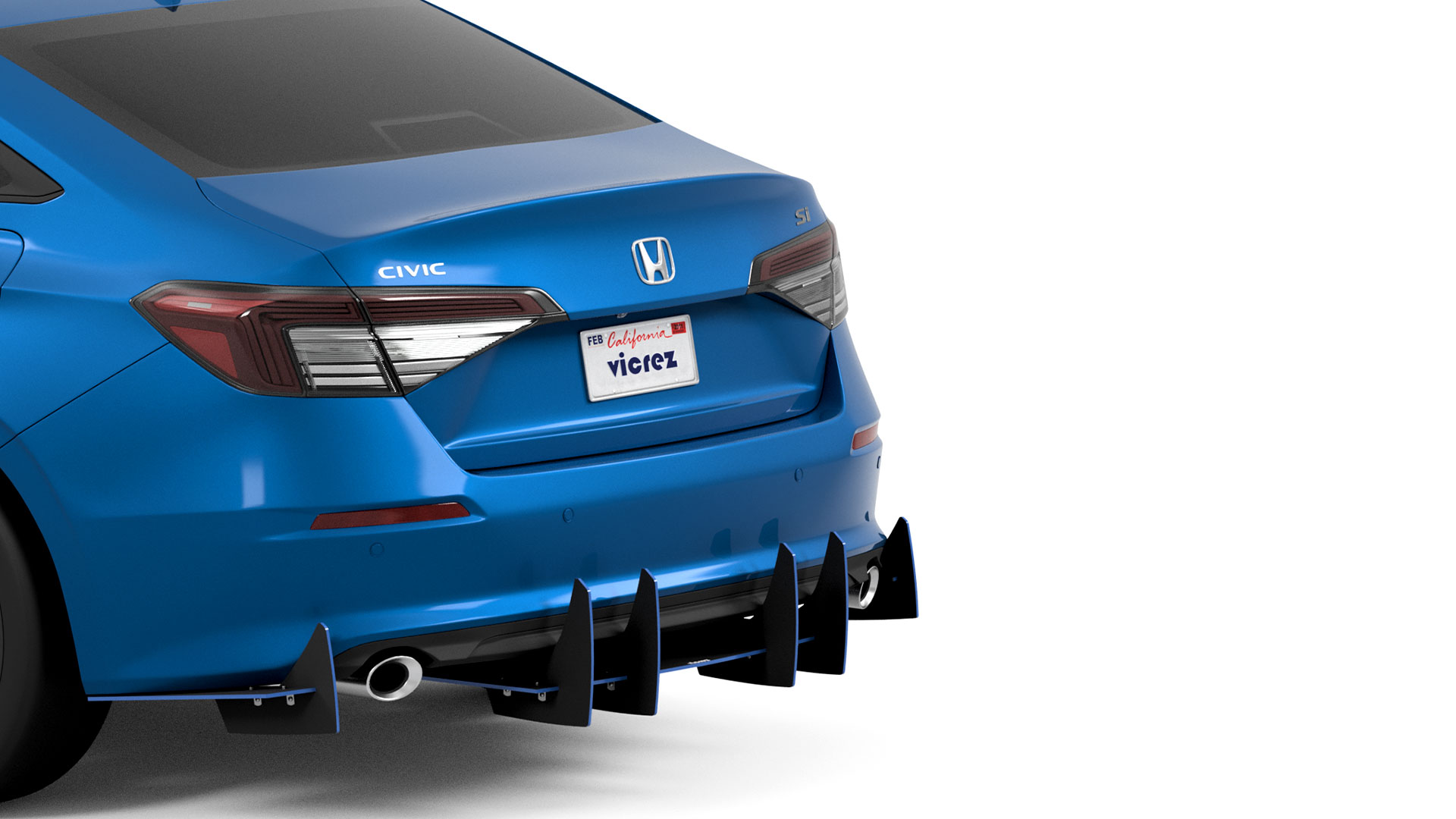 Vicrez Centa VR2 Rear Diffuser vz102138 | Chevrolet Camaro 2016-2020