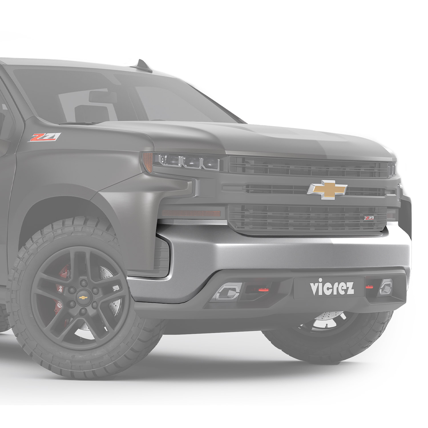 Vicrez front bumper chevrolet silverado