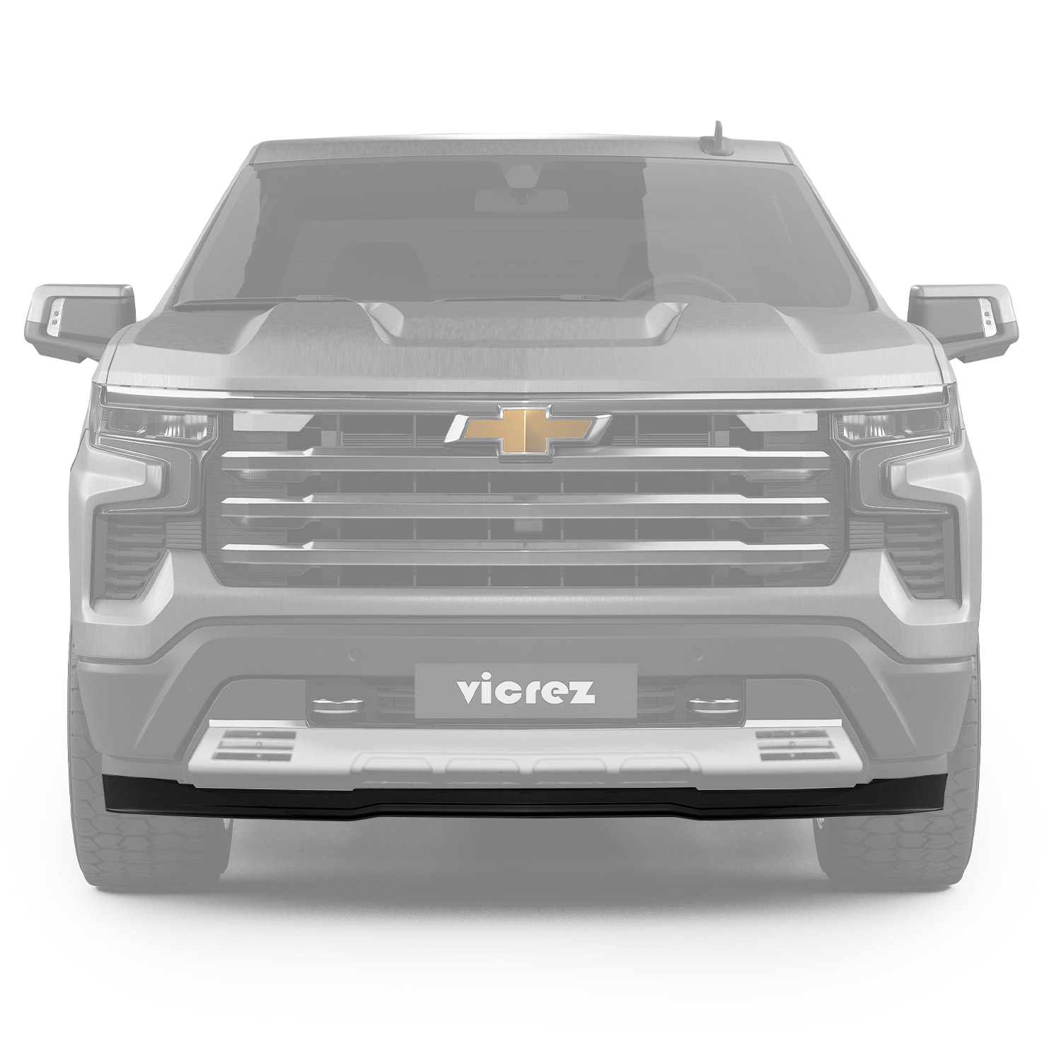 Vicrez front bumper lower strip chevrolet silverado