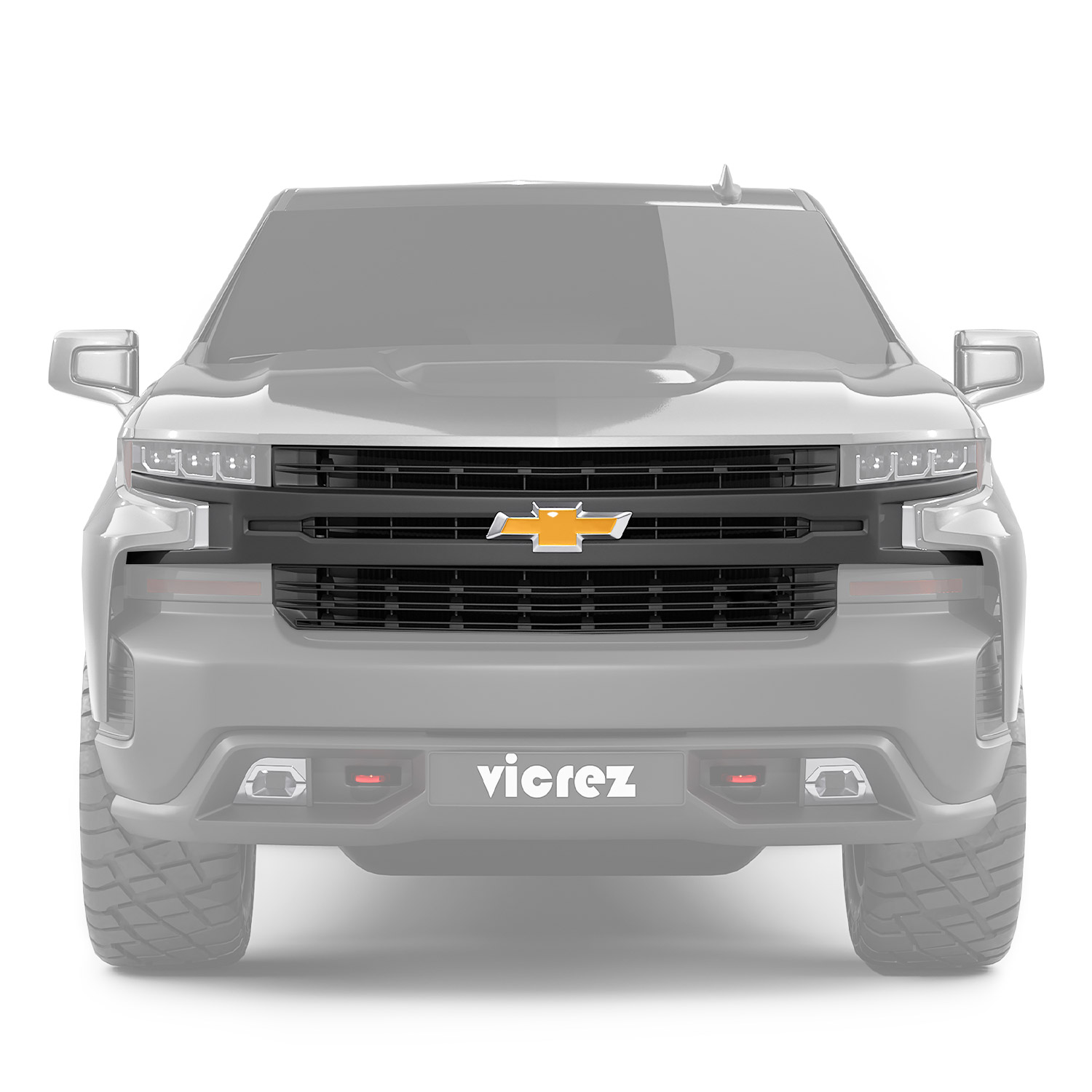 Vicrez replacement front grille chevrolet silverado